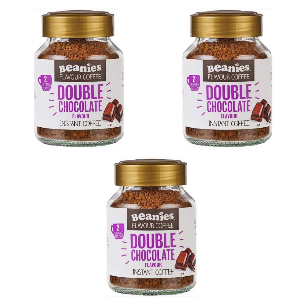 Beanies Double Chocolate Flavour Instant Coffee 50g, 3 Pack