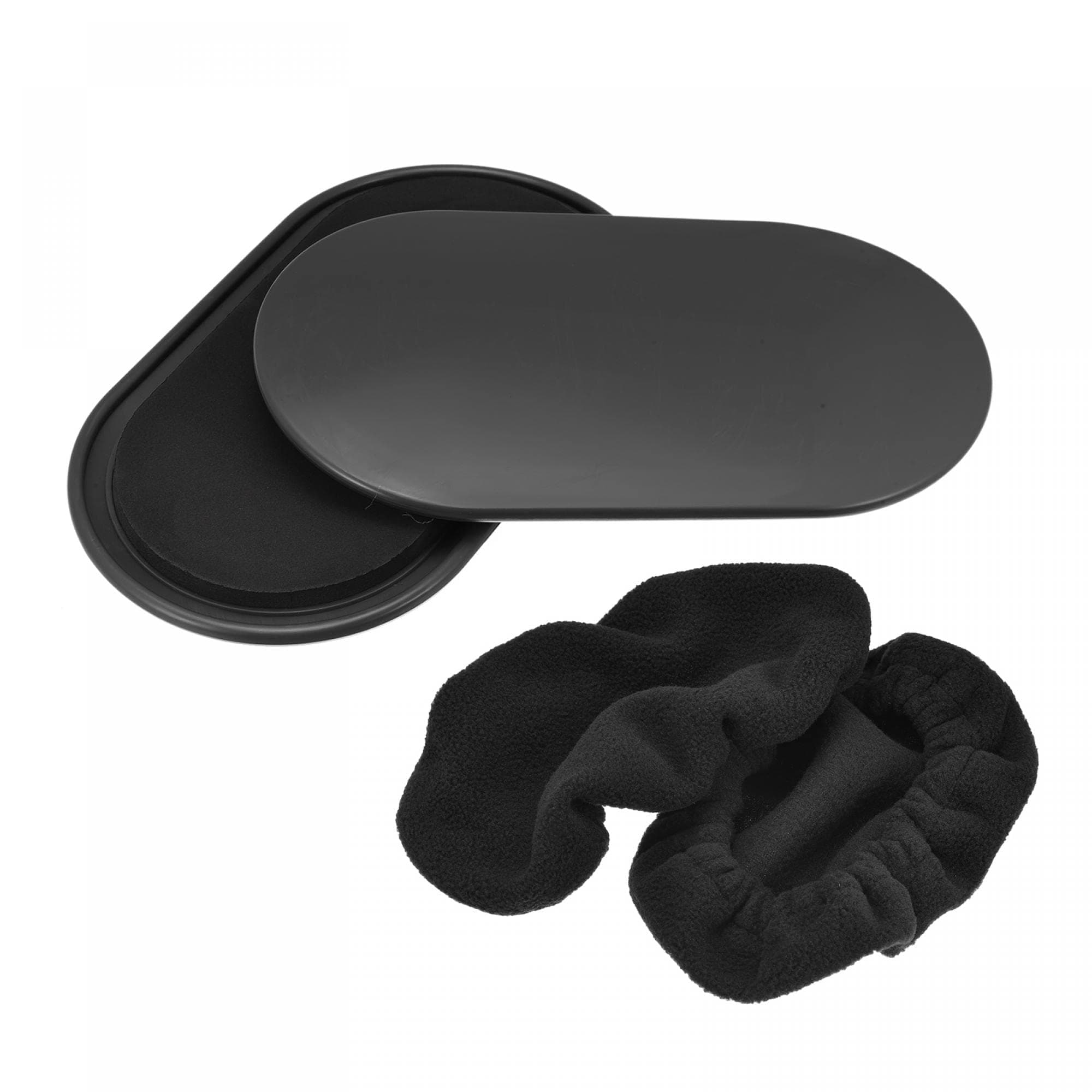 uxcell Exercise Core Sliders, Oval Glider Discs with Feet Cover, Dual Sided Usage in Home Gym for Full Body Workout