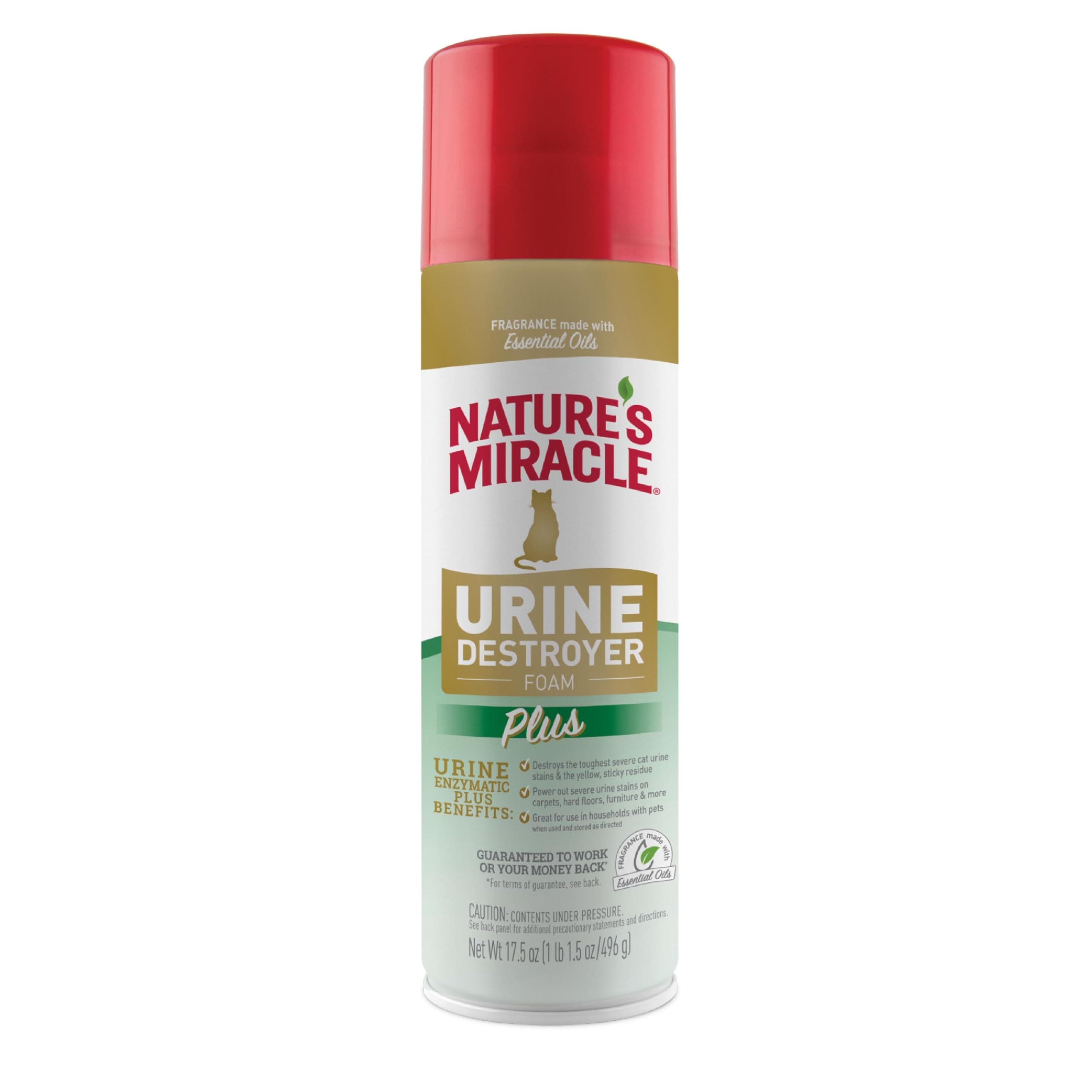 Nature's Miracle Urine Destroyer Plus Foam for Cat Messes