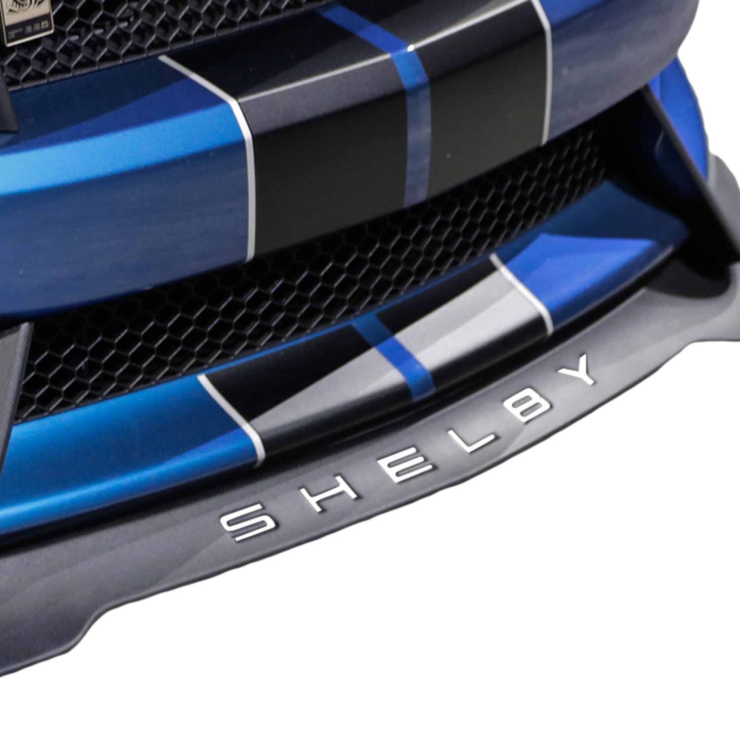 Bogar Tech Designs - Front Lip Splitter Vinyl Decal Letter for Mustang Shelby GT350 2015-2019 Gloss White