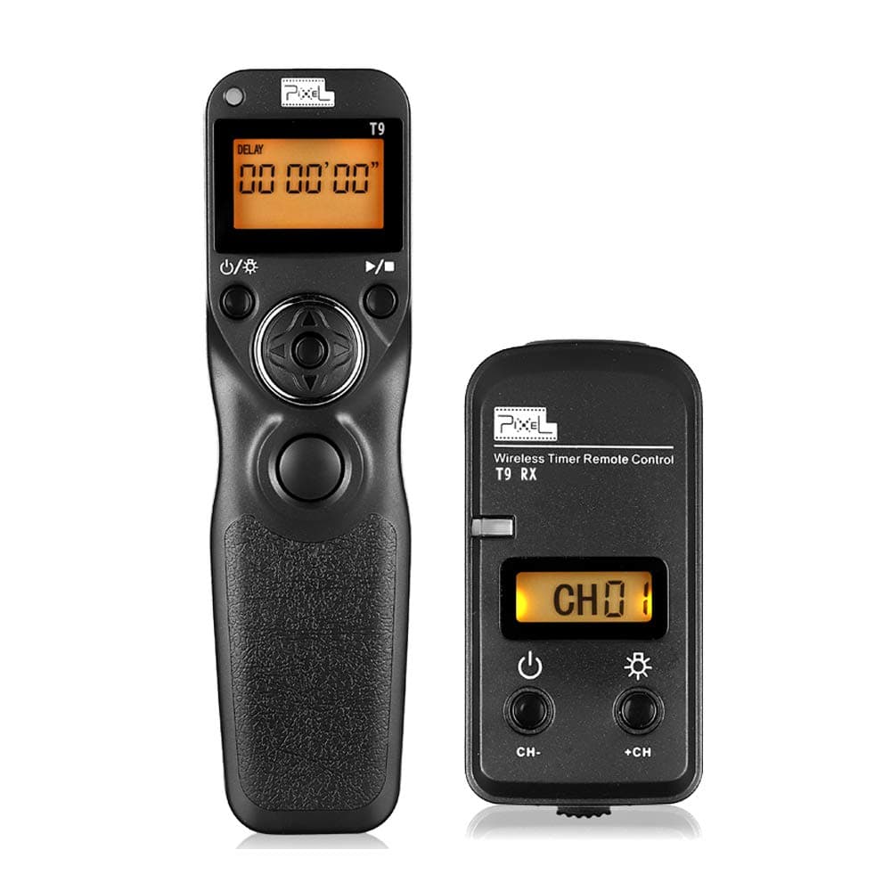 Pixel T9-S1/S2 LCD Wired/Wireless Shutter Release Remote Timer Remote Control Compatible for Sony A560/A580/A450/A500/A550/A850/A900/A350/A200/A58