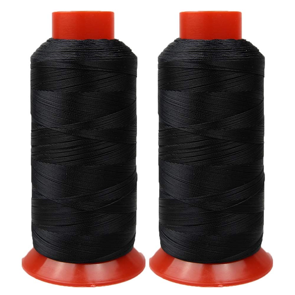 Nylon Thread High Strength Heavy Duty UV Resistant Outdoor Thread (2 Black)