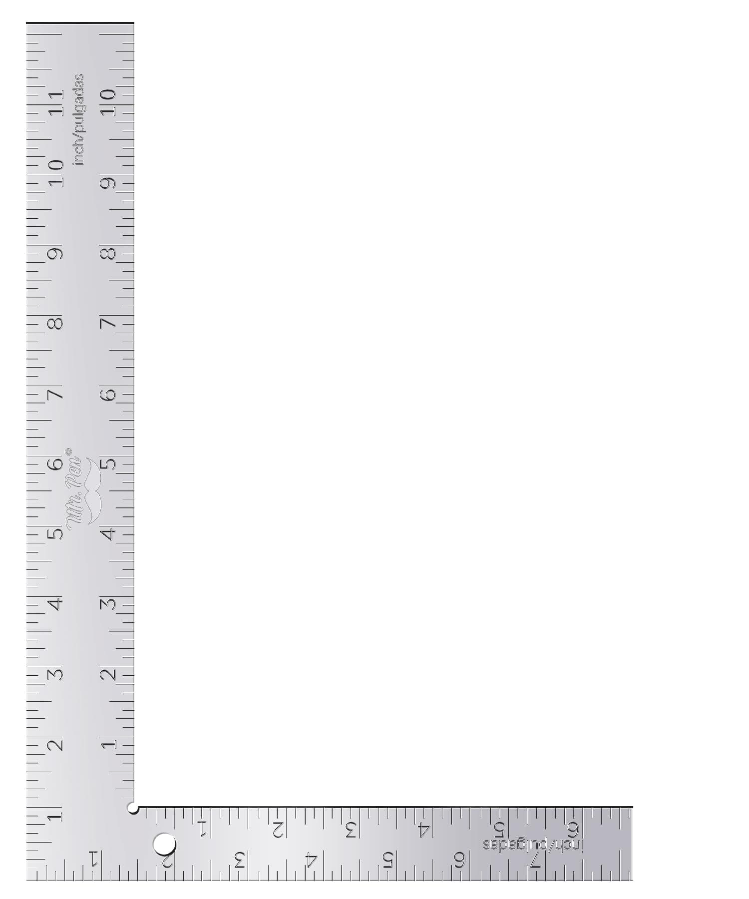 Mr. Pen- Framing Square, 8 x 12 Inch, Silver, Right Angle Ruler, L Shape Ruler, Metal Square