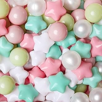 GOGOSO Ball Pits Balls for Toddlers Pack of 50 100 200 Plastics Shape Ball Non-Phthalate Non-BPA Non-Toxic 2.2-Inch Crush Proof Play Balls