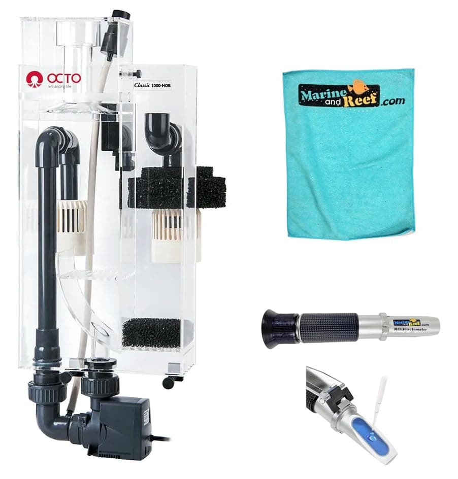 Reef Octopus OCTO Classic 1000 HOB Protein Skimmer Bundle (3 items)