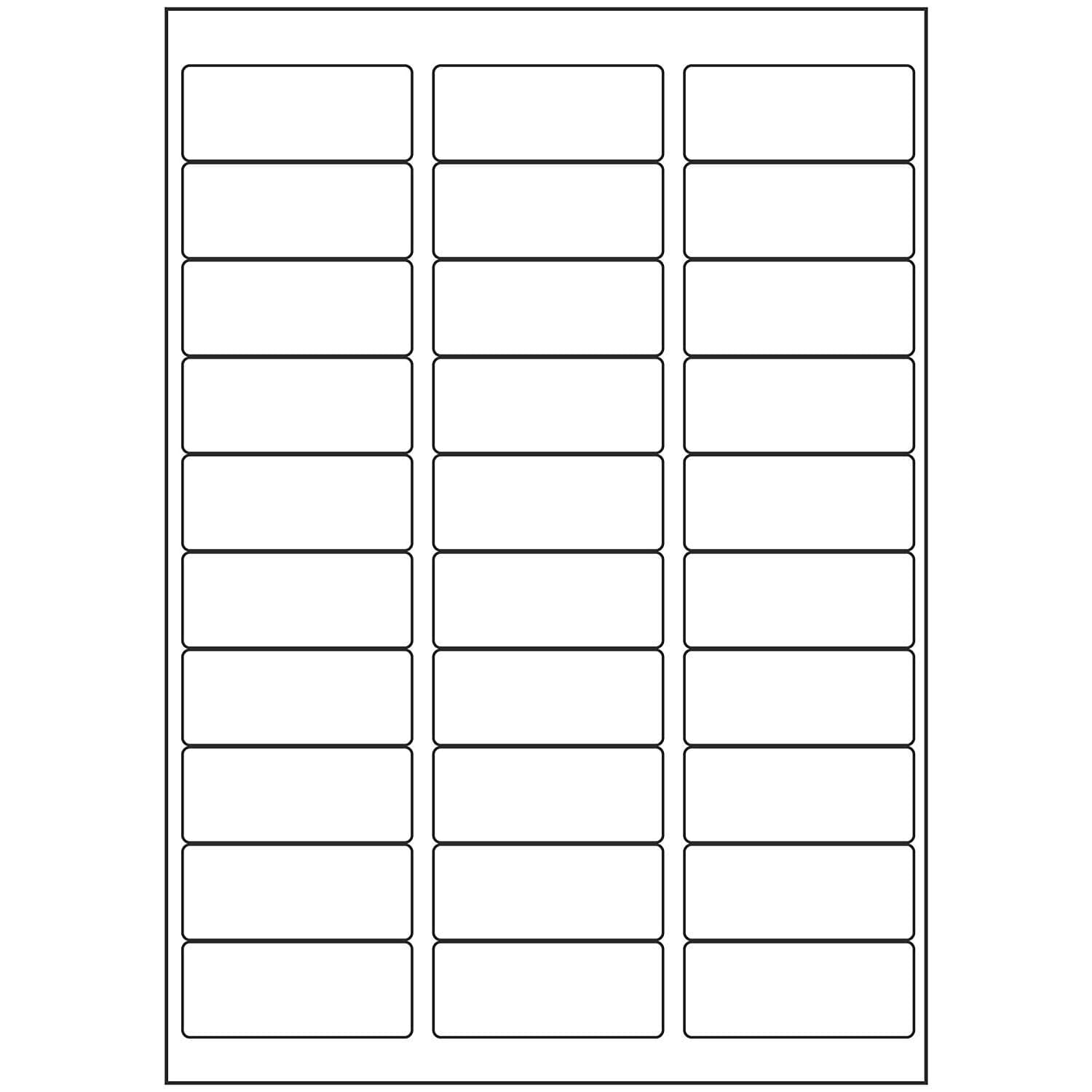 PickTheDeal Multi Purpose Self Adhesive Labels (Lable Size 66.5 x 27.5 mm, 30 Lable in A4)(Pack of 100 Sheet)