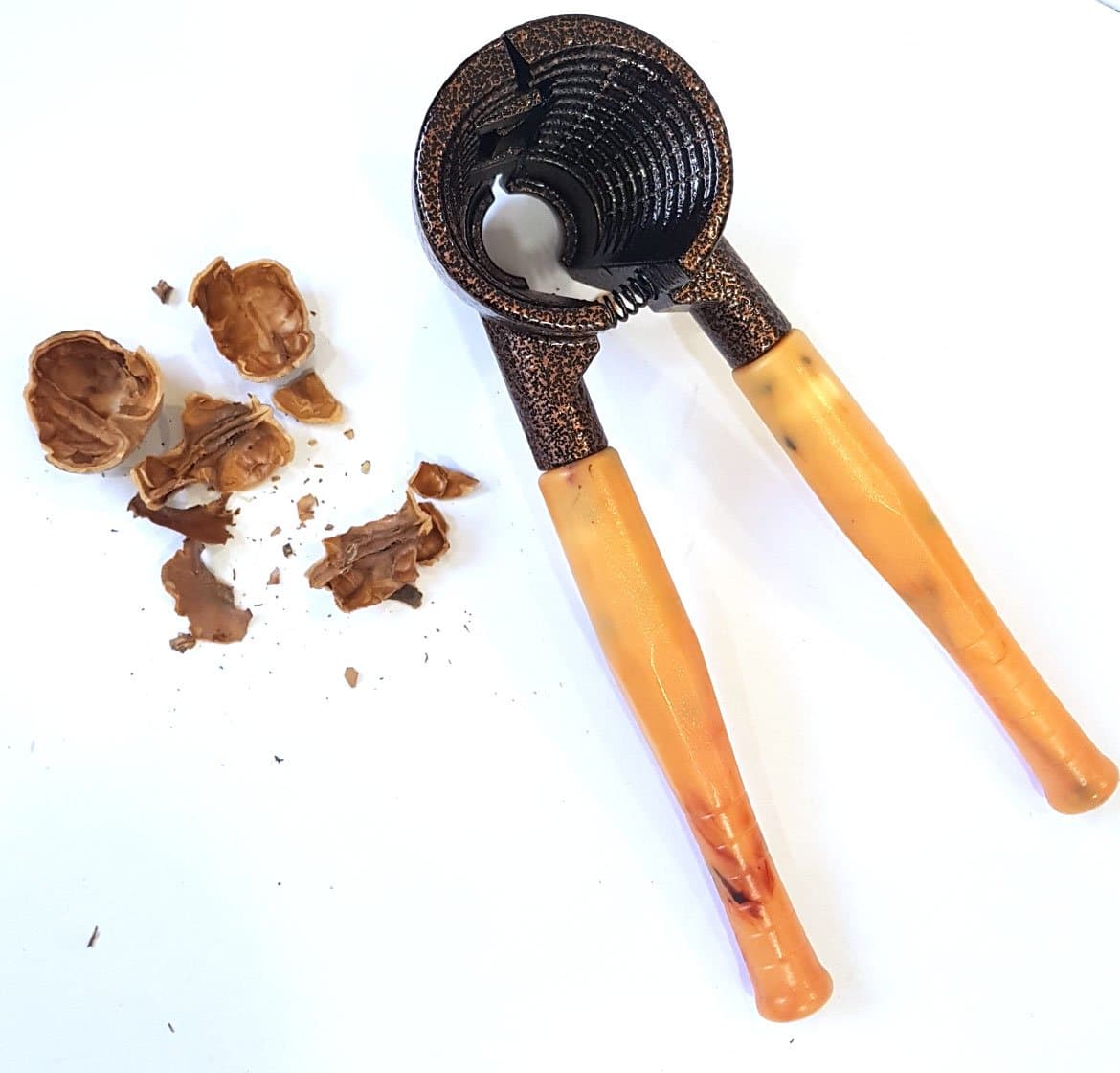 Heavy Duty Walnut Cracker Plier Poener Tool with Wood Handle