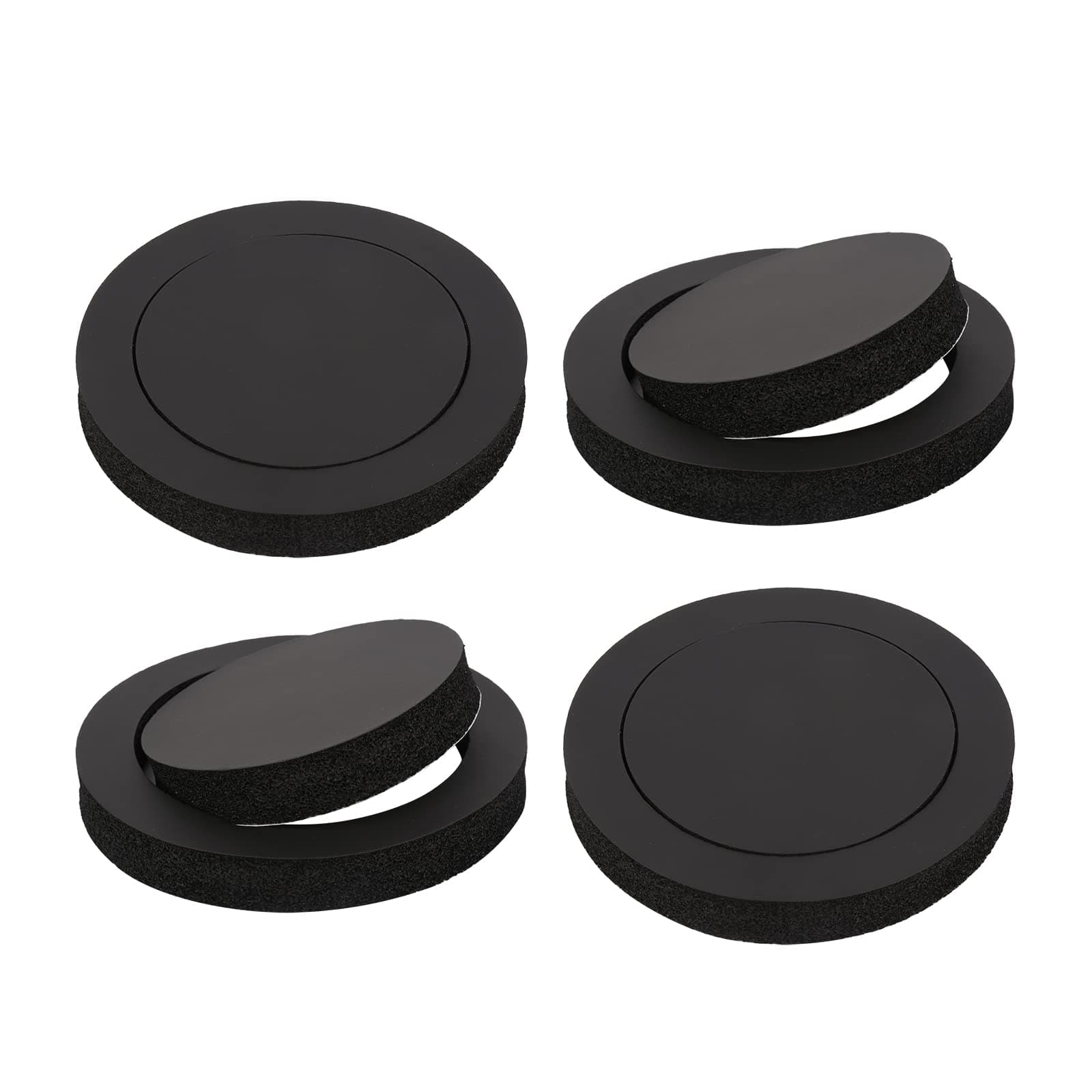 6.5 Foam Speaker Enhancer Kit (4pcs),Fits for 6" 6.5" Car Door Speaker, Universal High Rebound Sponge Bass Blocker Kit with High Rebound for Stereo Audio