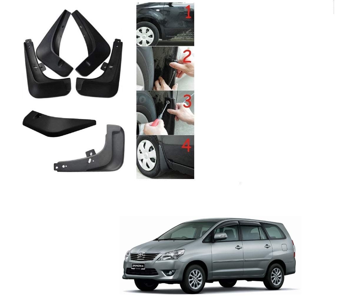 Car O.E Type Mud Guard Flaps for Toyota Innova