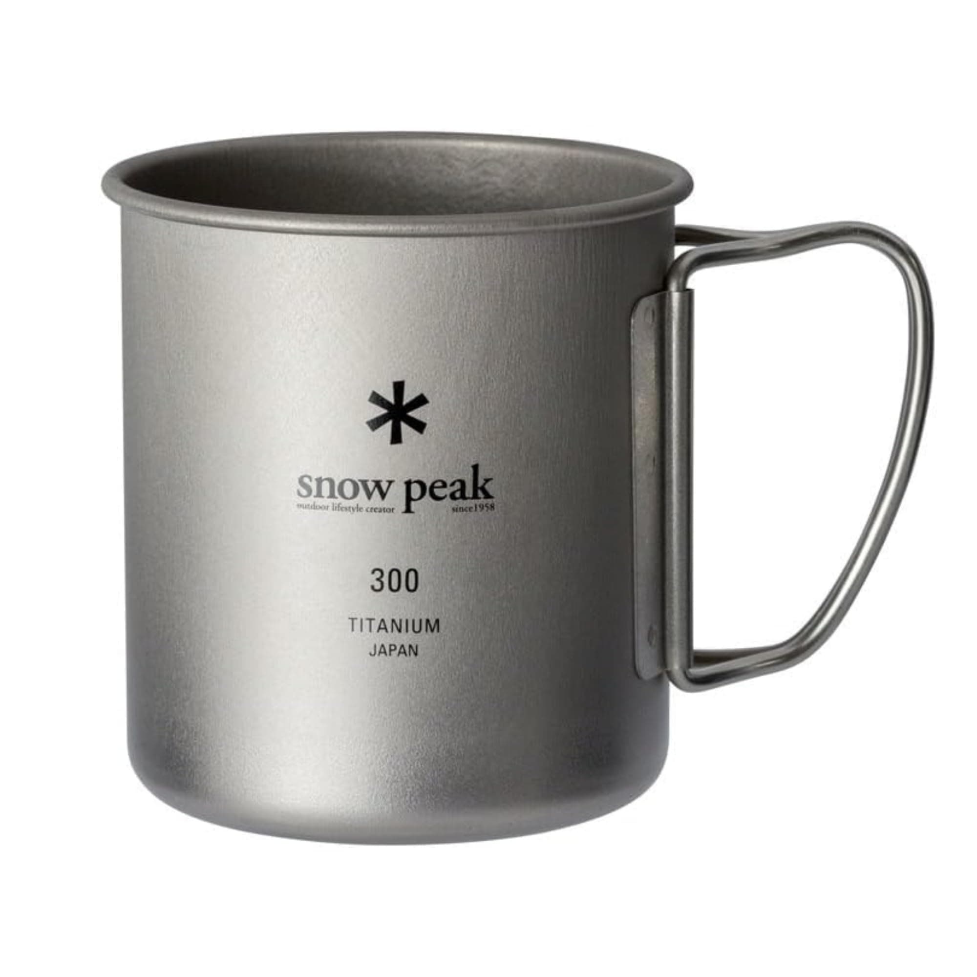 Snow Peak Titanium Single Walled Mug Mg 142, 300ml