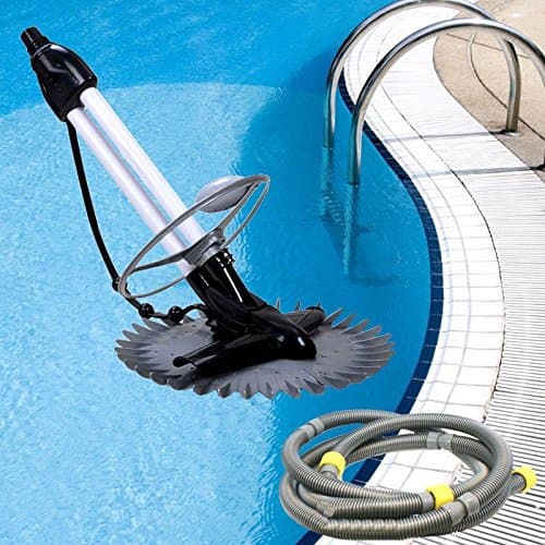 Inground Automatic Swimming Pool Vacuum Cleaner Hover Wall Climb w/ 33ft Hoses