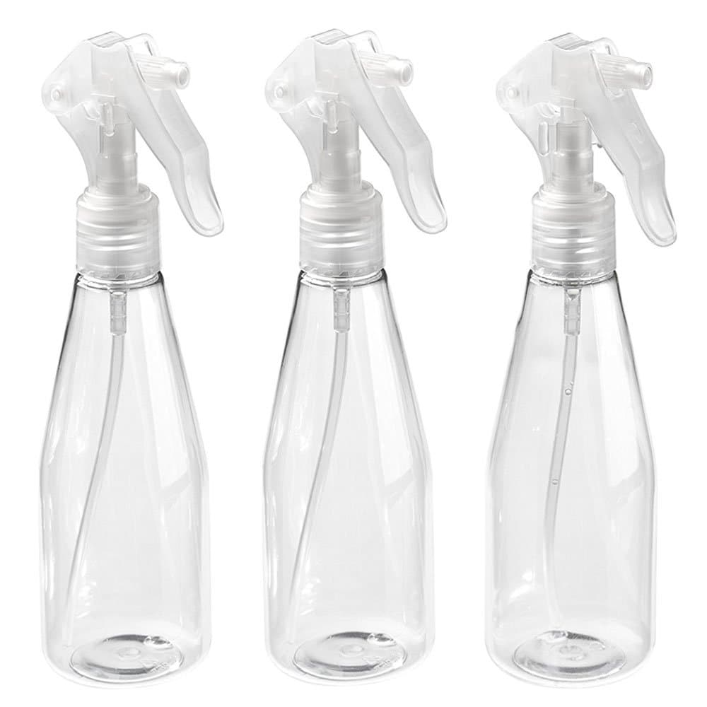 zison 3 PCS 200ml Fine Empty Mist Spray Bottle，Portable Manually Garden Plants Hand Trigger Water Sprayers Plastic Spray Bottle，Plastic Trigger Spray Bottle for Flowers and Cleaning Garden