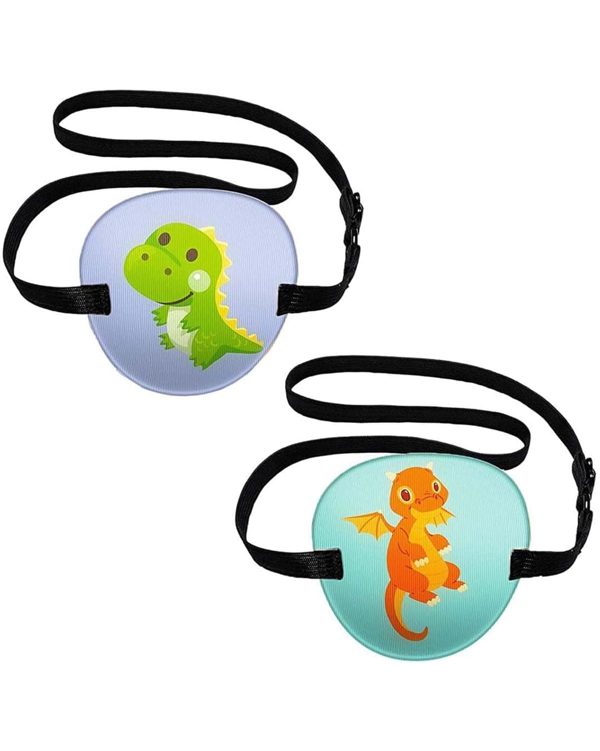 2 PCS Eye Patch, Eye Patch for Kids, Eye Patches for Lazy Eye, Reusable Eye Patch, Reusable Eye Cover for Halloween Christmas Pirate Theme, Cartoon Eyepatch (multicolour 2)