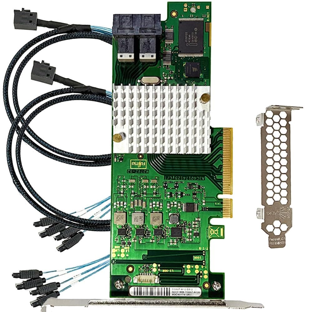 LSI 9201-8i RAID Controller Card 6G HBA FW P20 9211-8i IT Mode ZFS FreeNAS unRAID SAS PCI E Expander Card + 2*SFF-8087 SATA