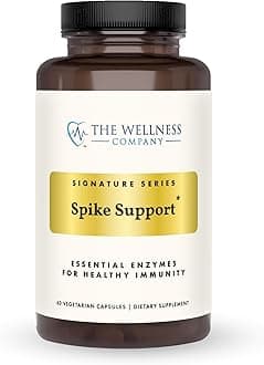 - The Wellness Company Spike Support - Detox, Immune Health, Blood Flow, Anti-Clotting - Nattokinase, Dandelion Root, & Black Sativa | 60ct (1 Month Supply)