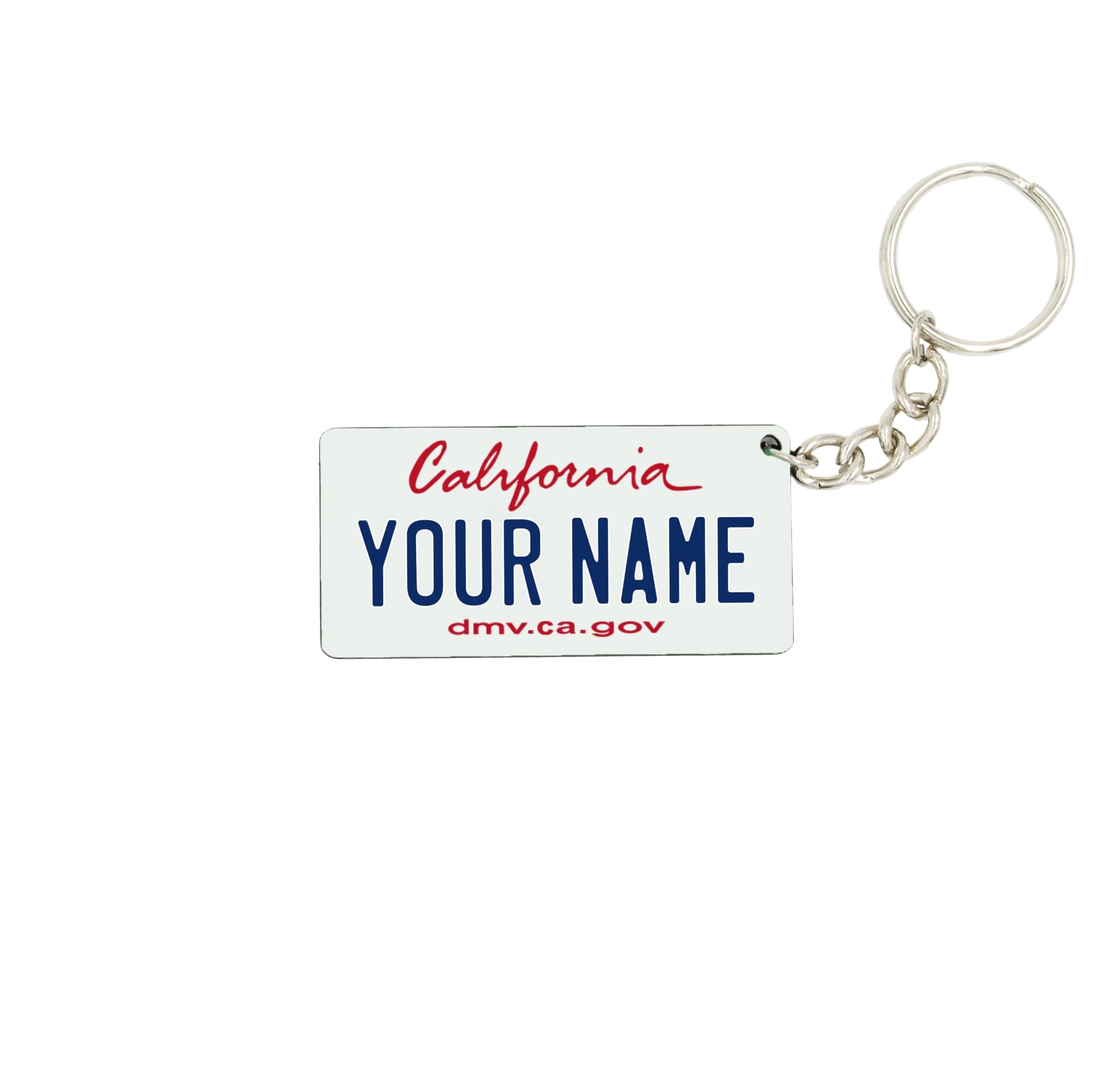 License Plate Keychain - Personalized - All States Multicolor