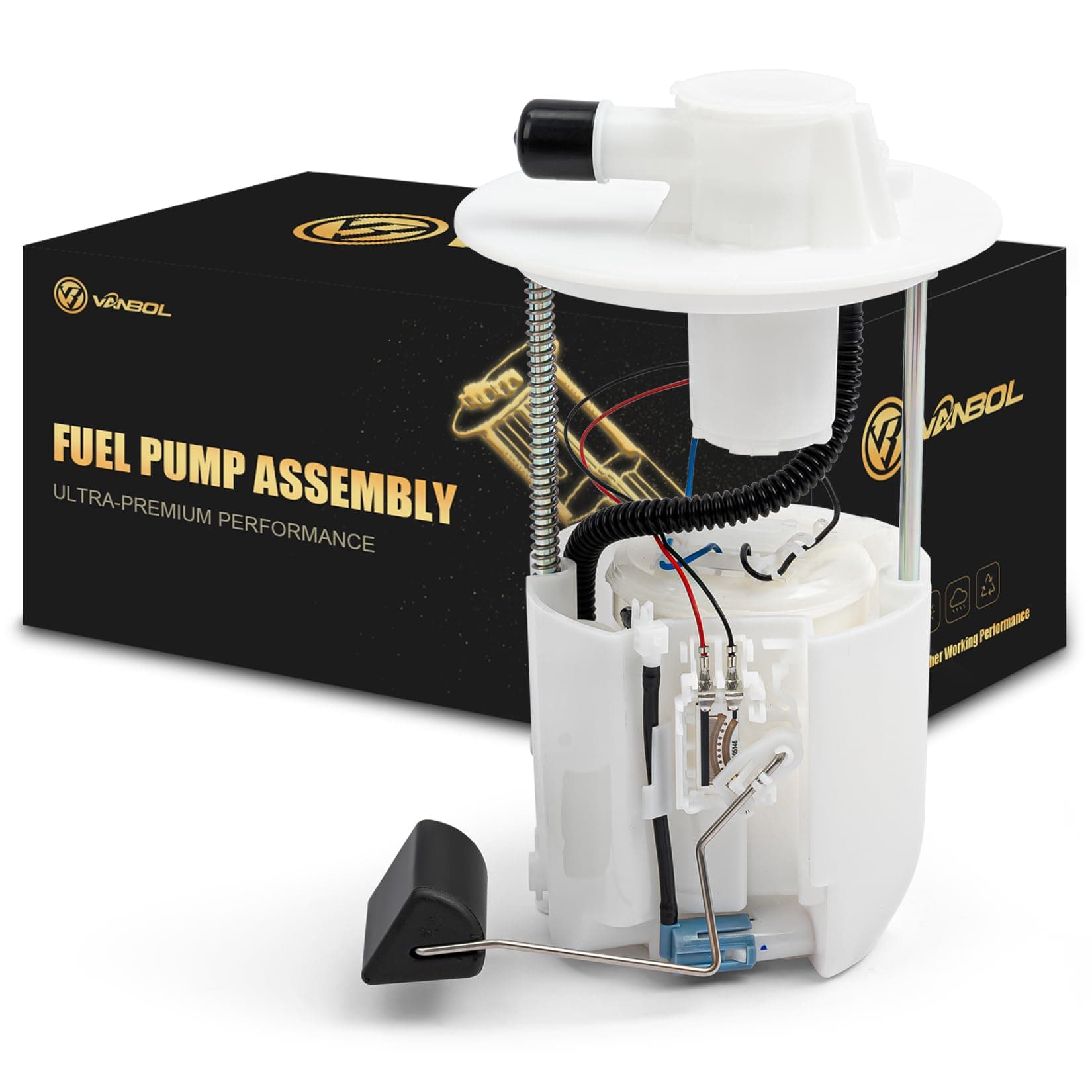 Electric Fuel Pump Module Assembly Compatible with 2005 2006 2007 2008 Toyota Corolla Matrix Pontiac Vibe 2009 2010 2011 2012 2013-2019 Replace E8874M E3781M VANBOL0029 L4 1.8L 2.4L