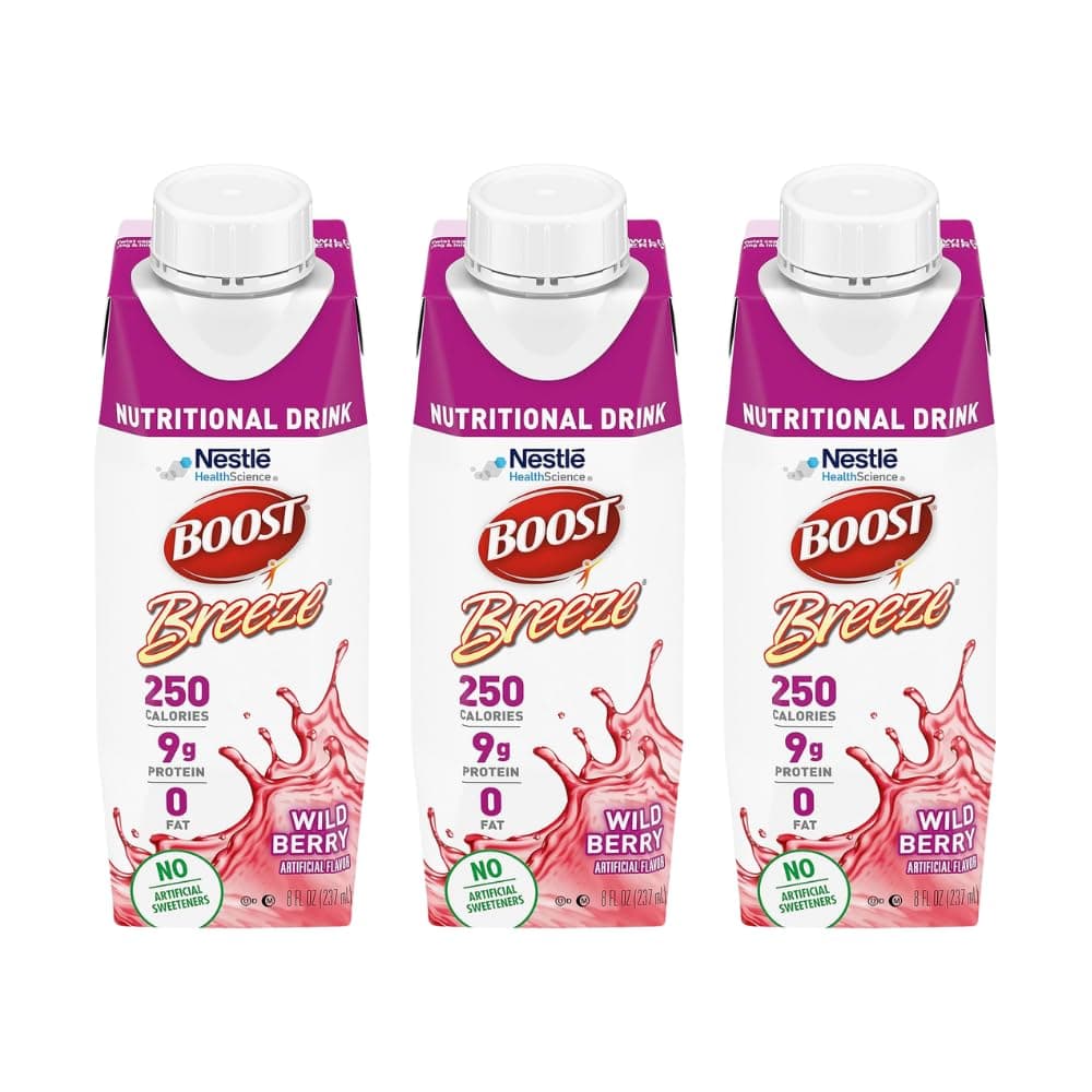 Breeze Nutritional Drink Wildberry, 8 Fl Oz (Pack of 3)