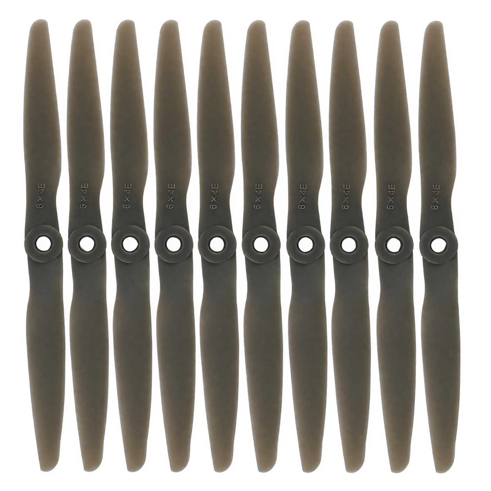 CESFONJER 10 Pcs APC Composite Propeller 6x4 E, RC Airplane Remote Control Aircraft Motor Efficient Blade 6040 Propeller
