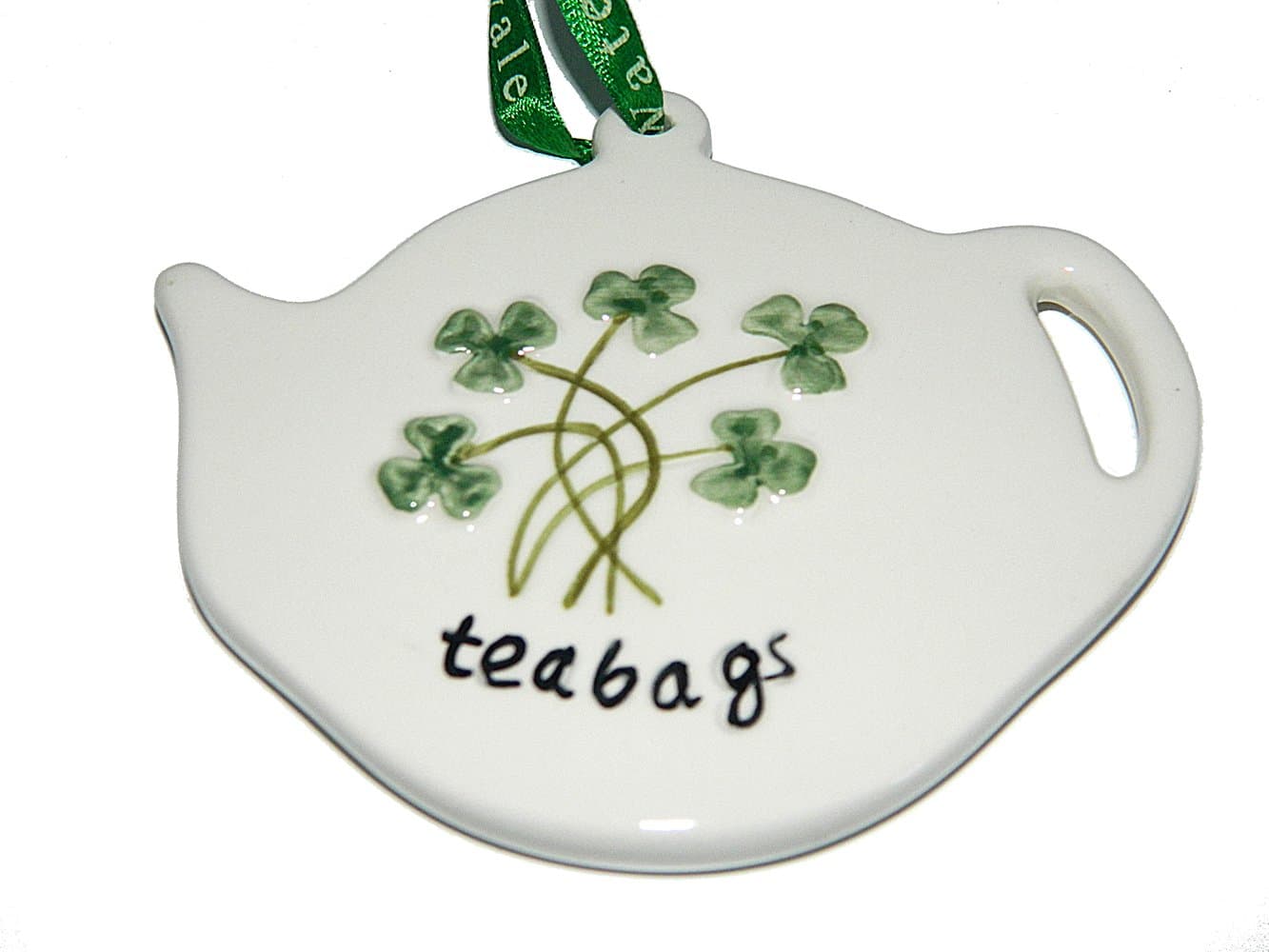 Tea Bag Holder With Shamrocks