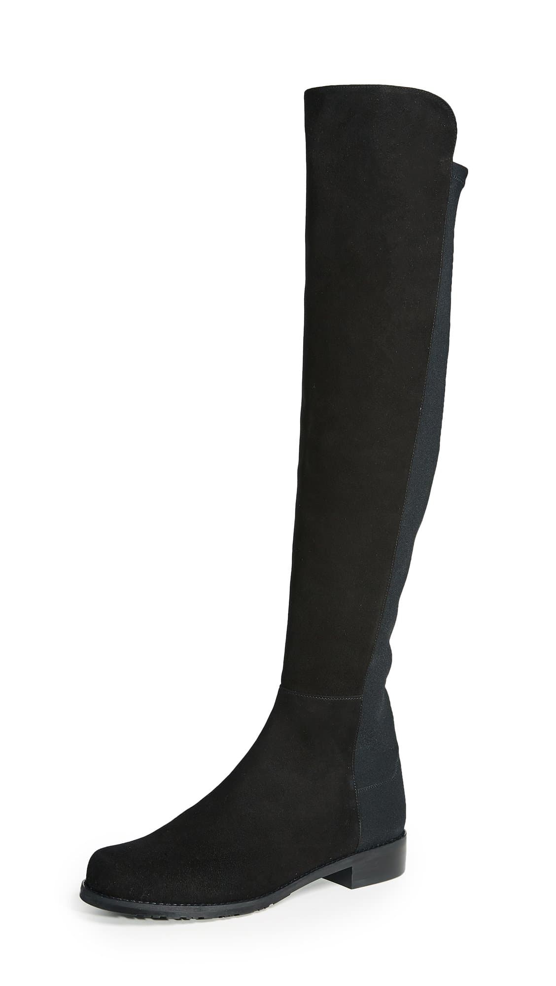 Women's Reserve Stretch Suede Boots, Black, 11