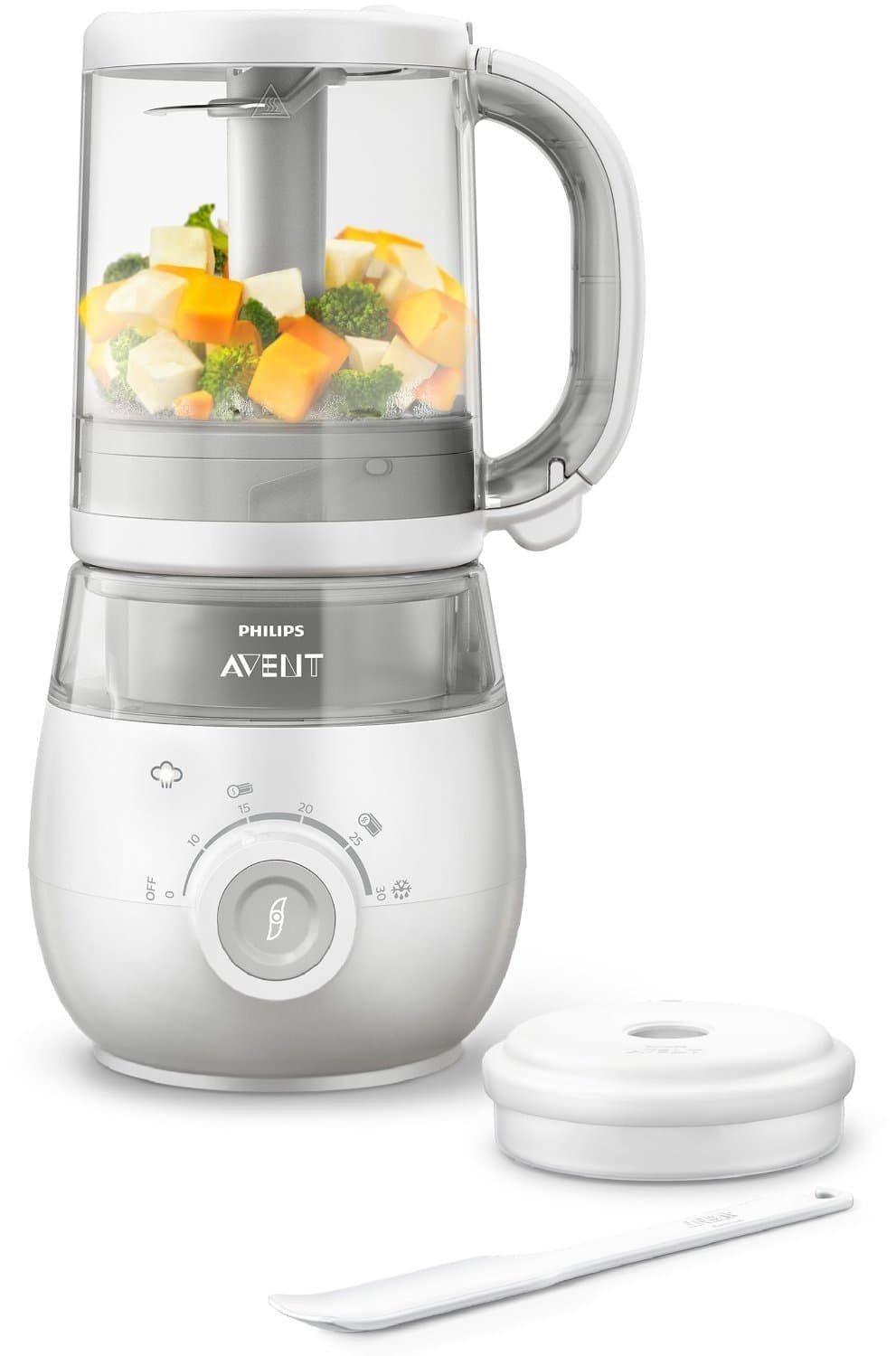 Philips SCF875/02 Easy Meal 4-in-1 Processor Blender for Baby Food, Multi-Colour EasyPappa Multi-Coloured