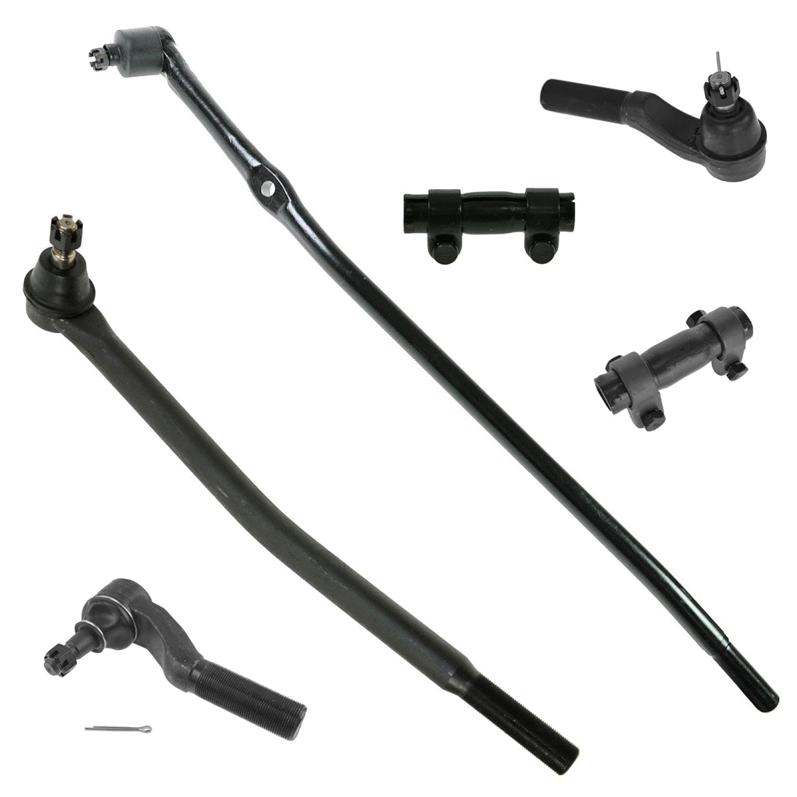 Tie Rod and Adjusting Sleeve Front 6 Piece Kit for 92-06 Ford E250 E350 E450 Van