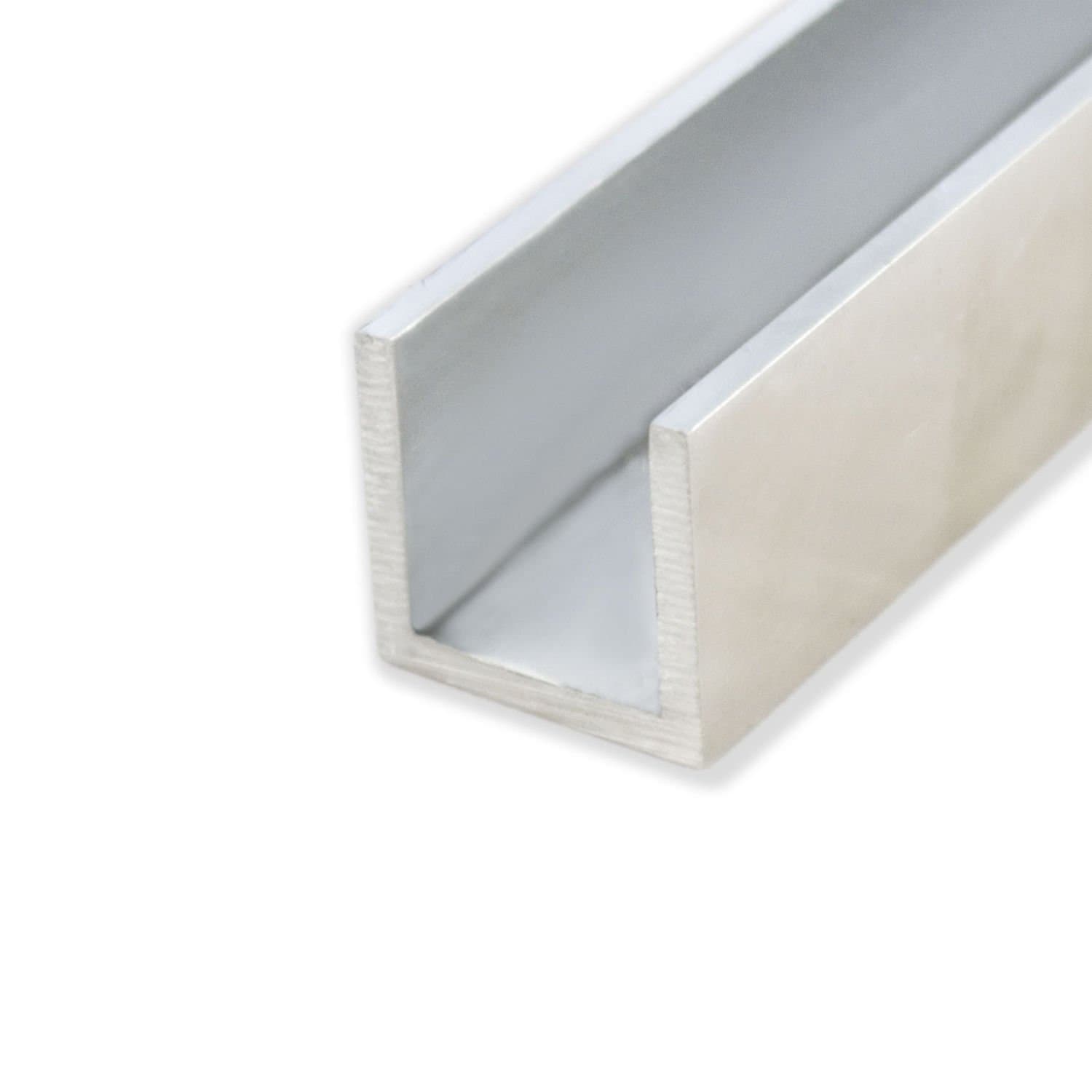 Aluminium Channel | 1" Width x 1" Height x 1/8" Thickness | 0.5m - 5m Lengths | Length: 0.5m
