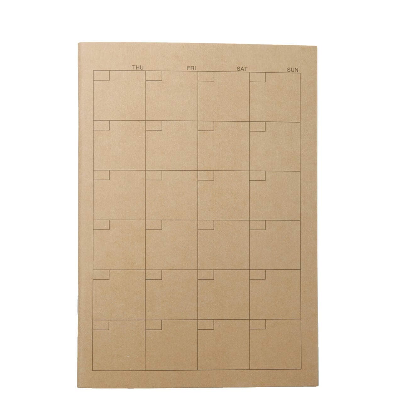 MUJI Monthly Paper Notebook (32 Sheets), Beige - A5