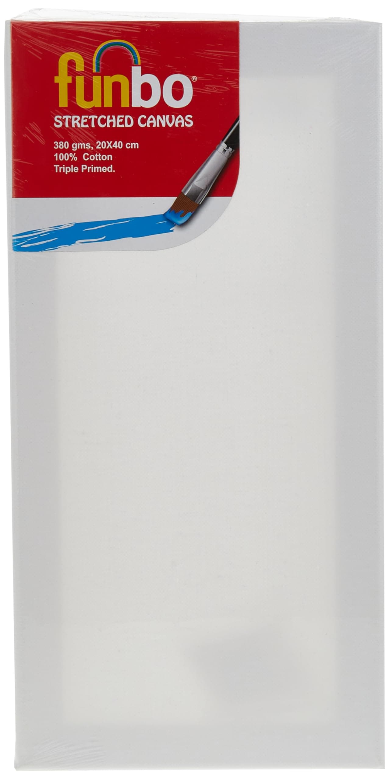 Funbo Stretched canvas 380 gms 20X40 cm