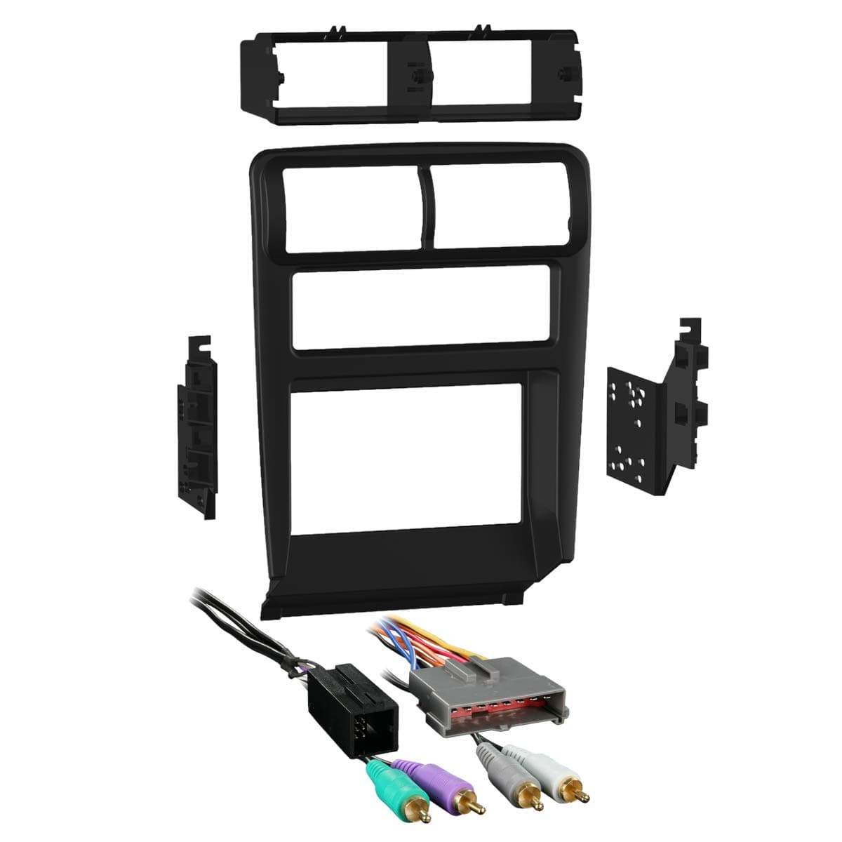 95-5703B Double DIN Dash Kit + Amplified Harness Combo for Select 1994-2000 Ford Mustang