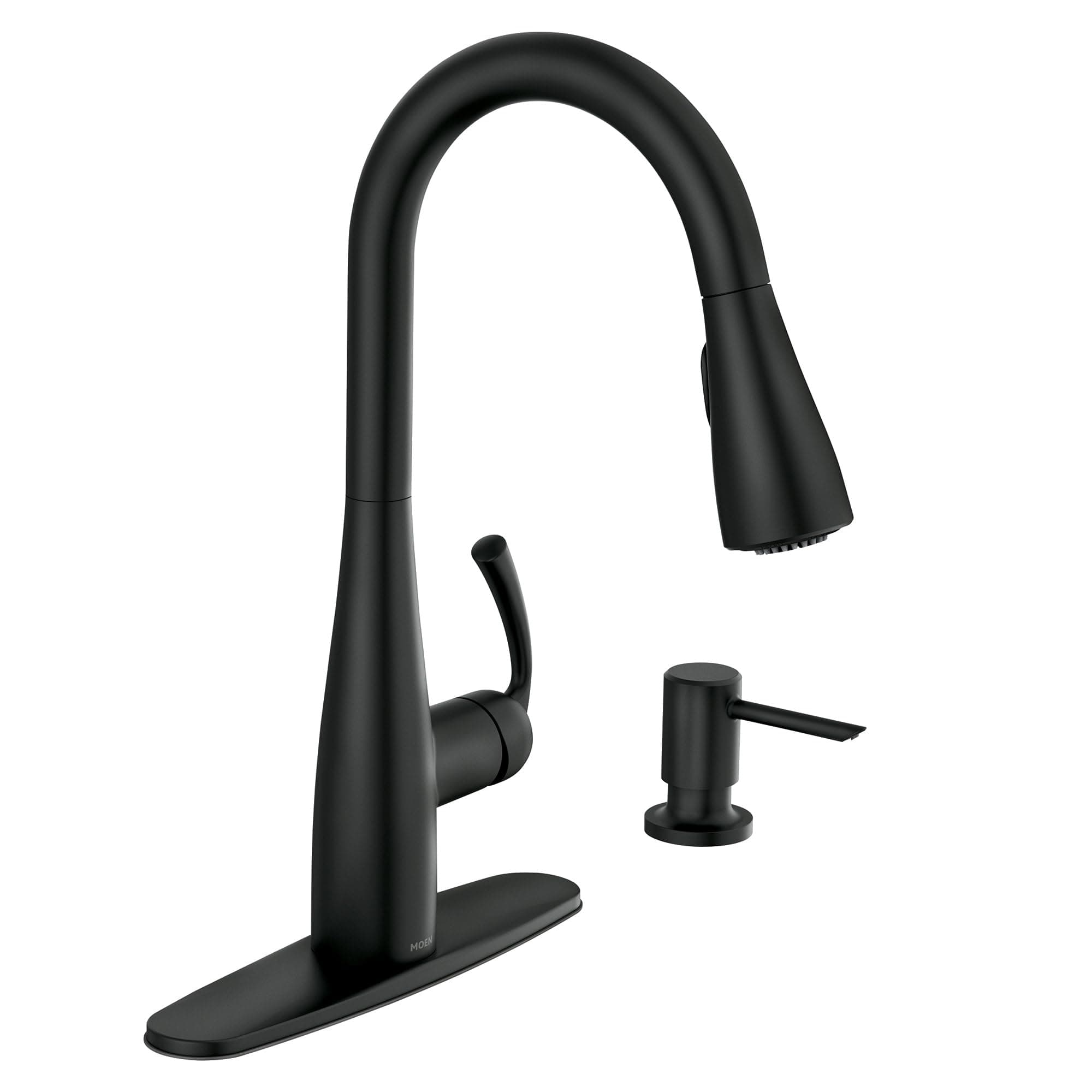 Moen Essie Matte Black Pull-Down Kitchen Faucet