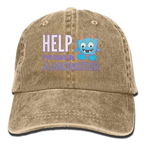 Help I've Created A Monster Vintage Jeans Baseball Cap For Men And Women