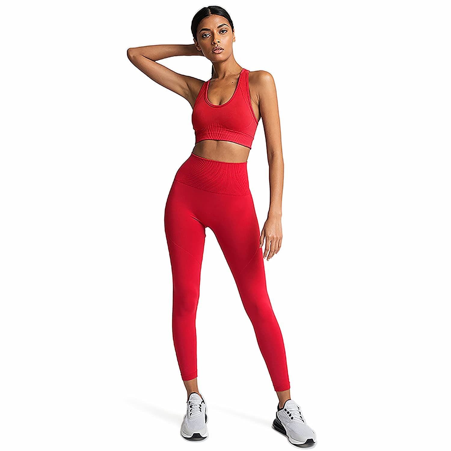 LINGDUWomen Active,athletic,professional green workout sets