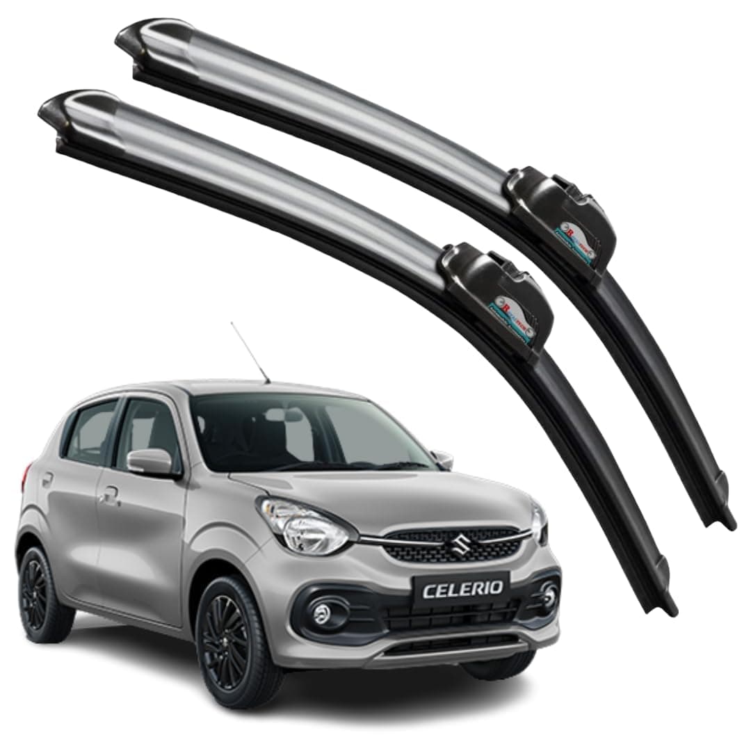 CARNYX Frameless Windshield Wiper Blades, Front Car Wipers Set of 2, Noise-Free, Durable Performance Compatible with (CelerioX (2019-2020) (D-21,P-14))