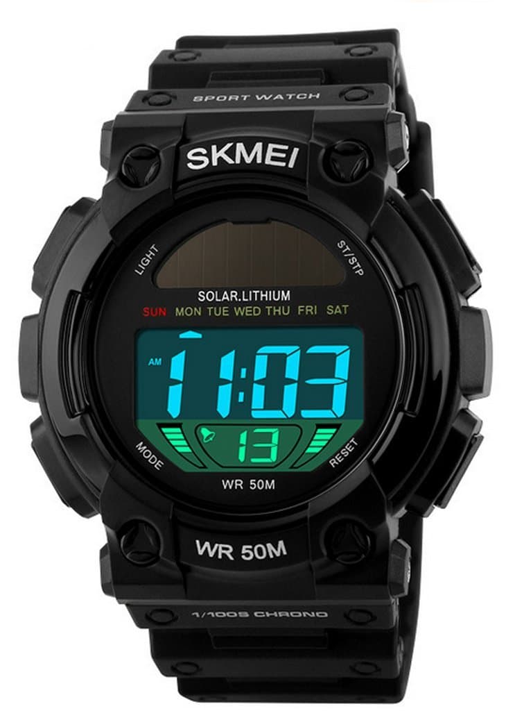 Solar Powered Waterproof Silicone Wrist Watches