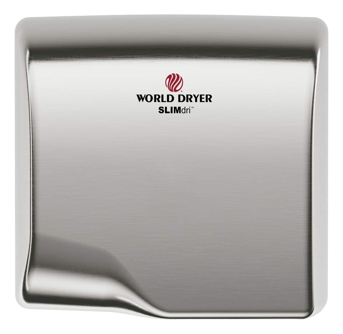 World Dryer L-973 Universal Voltage Surface-Mounted ADA Compliant Hand Dryer, Stainless Steel Brushed Chrome