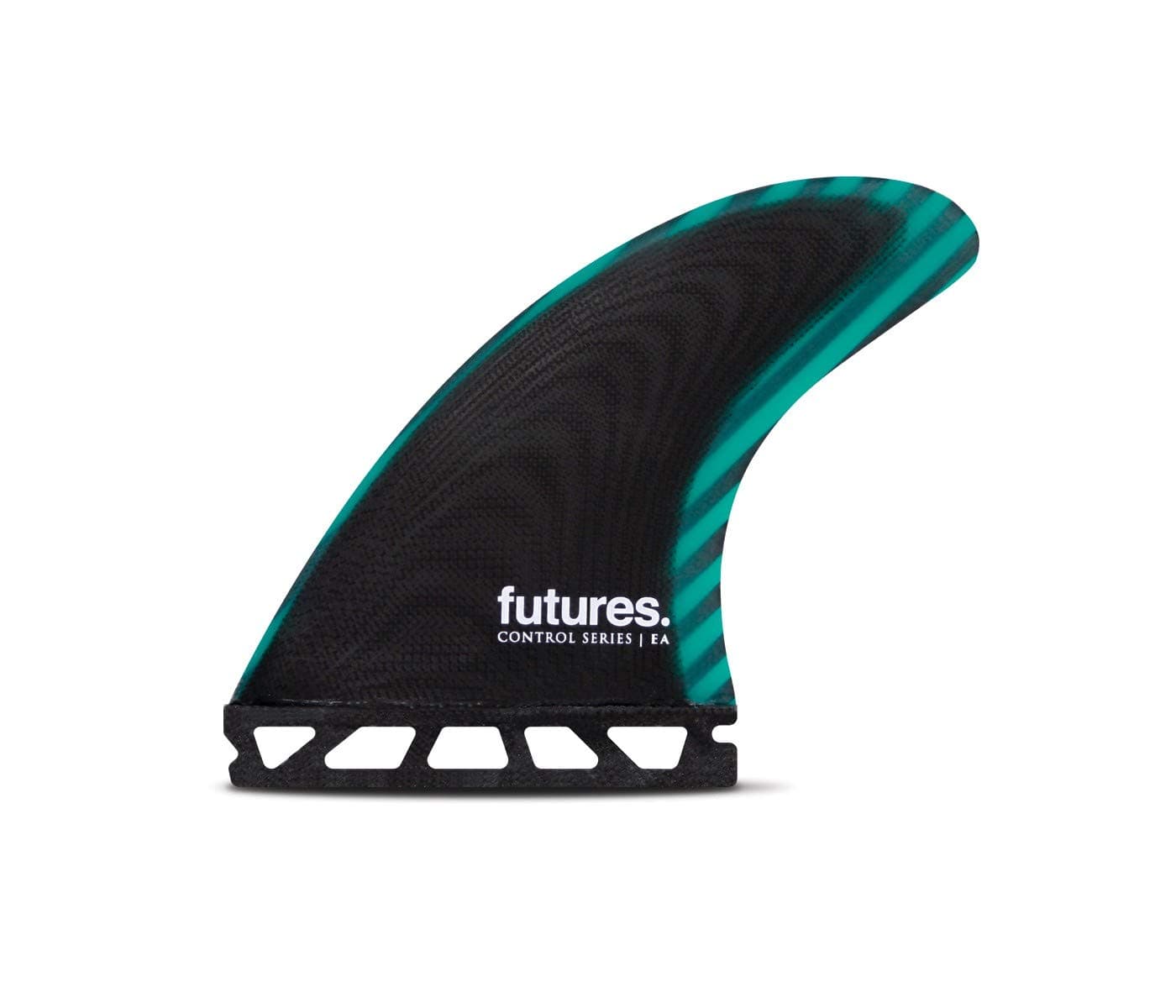 Futures Ea Control Series Thruster Fin Medium Black/Teal