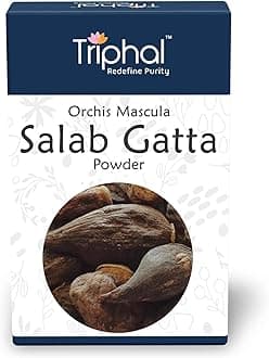 TRIPHAL Salab Gatta Powder 200g – Pure, Organic, & Natural - Edible Grade - No Preservatives - Chemical Free Salam Gatha Churna