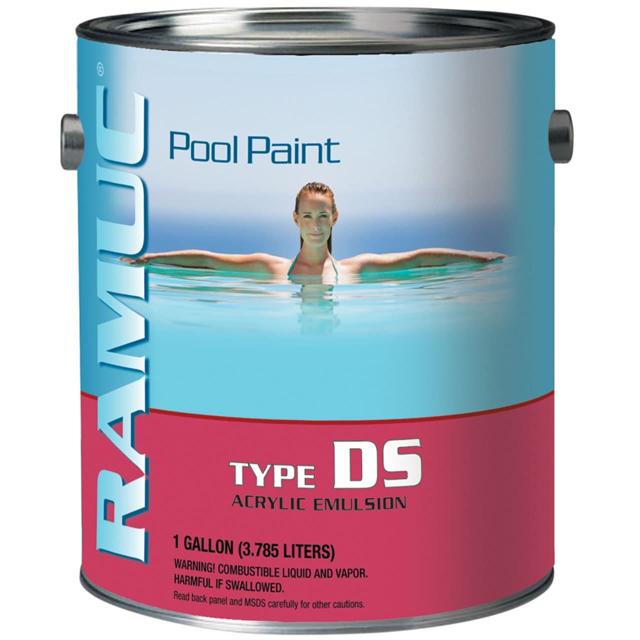 RAMUCDS Acrylic Pool Paint - White (1 Gallon)