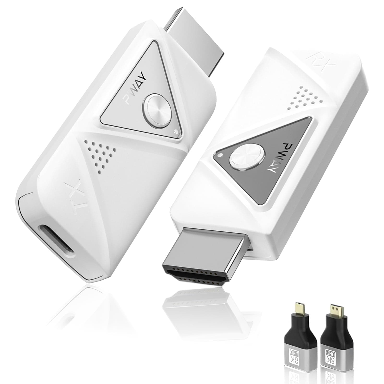 Wireless HDMI Transmitter and Receiver, Wireless HDMI 98FT/30M Kit, Transmission for TV Streaming, Meeting Streaming Video Audio Files from Laptop, PC to HDTV, Projector