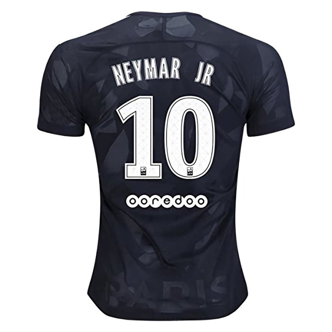 MasonMolly 2017/2018 Paris Saint Germain Neymar 10 PSG Third Soccer Jersey Mens Black Size S