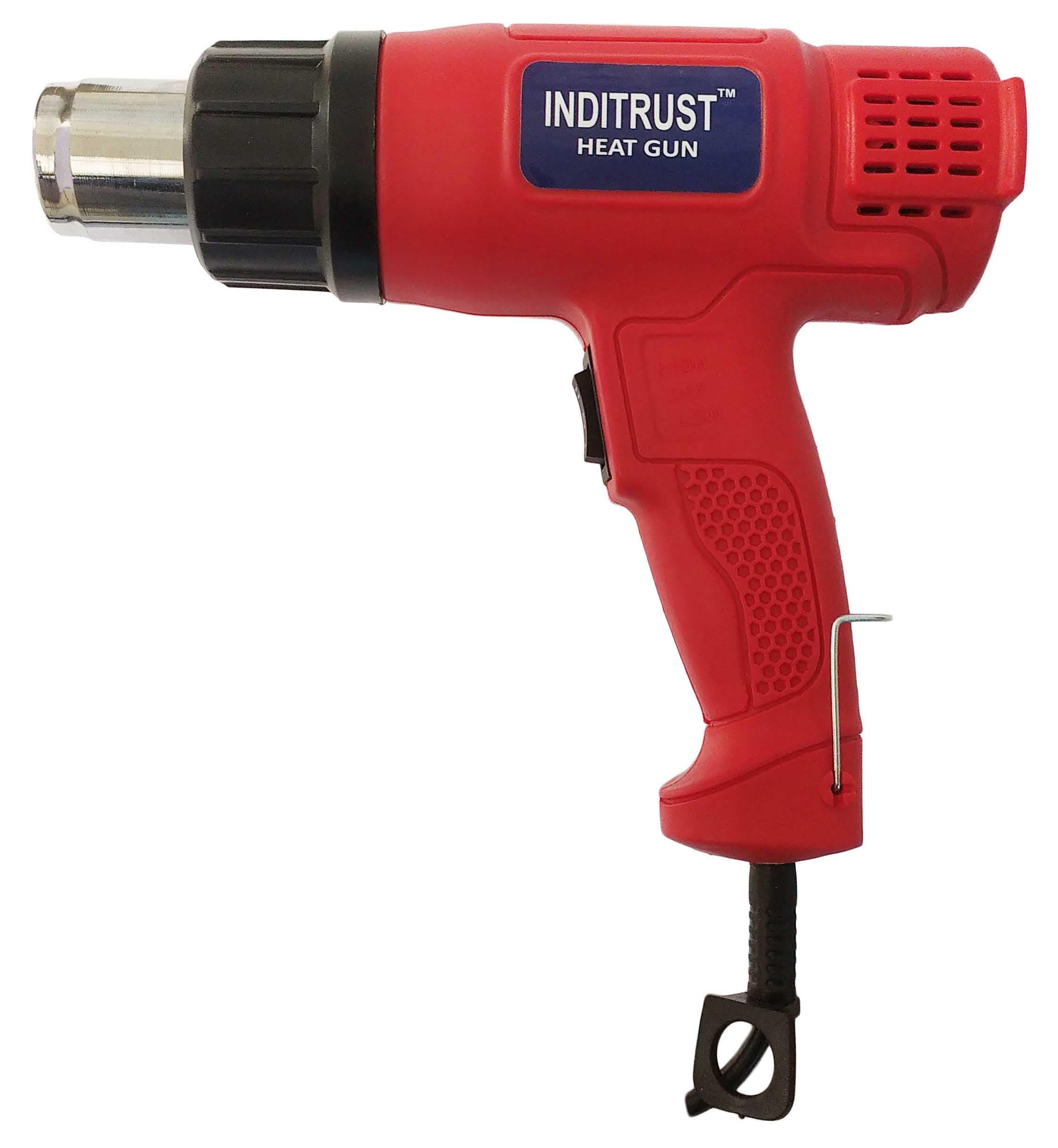 Inditrust 1pc Compact Heat gun with Copper Element 2000 W Hot air gun for Home and Professional Use (RED)