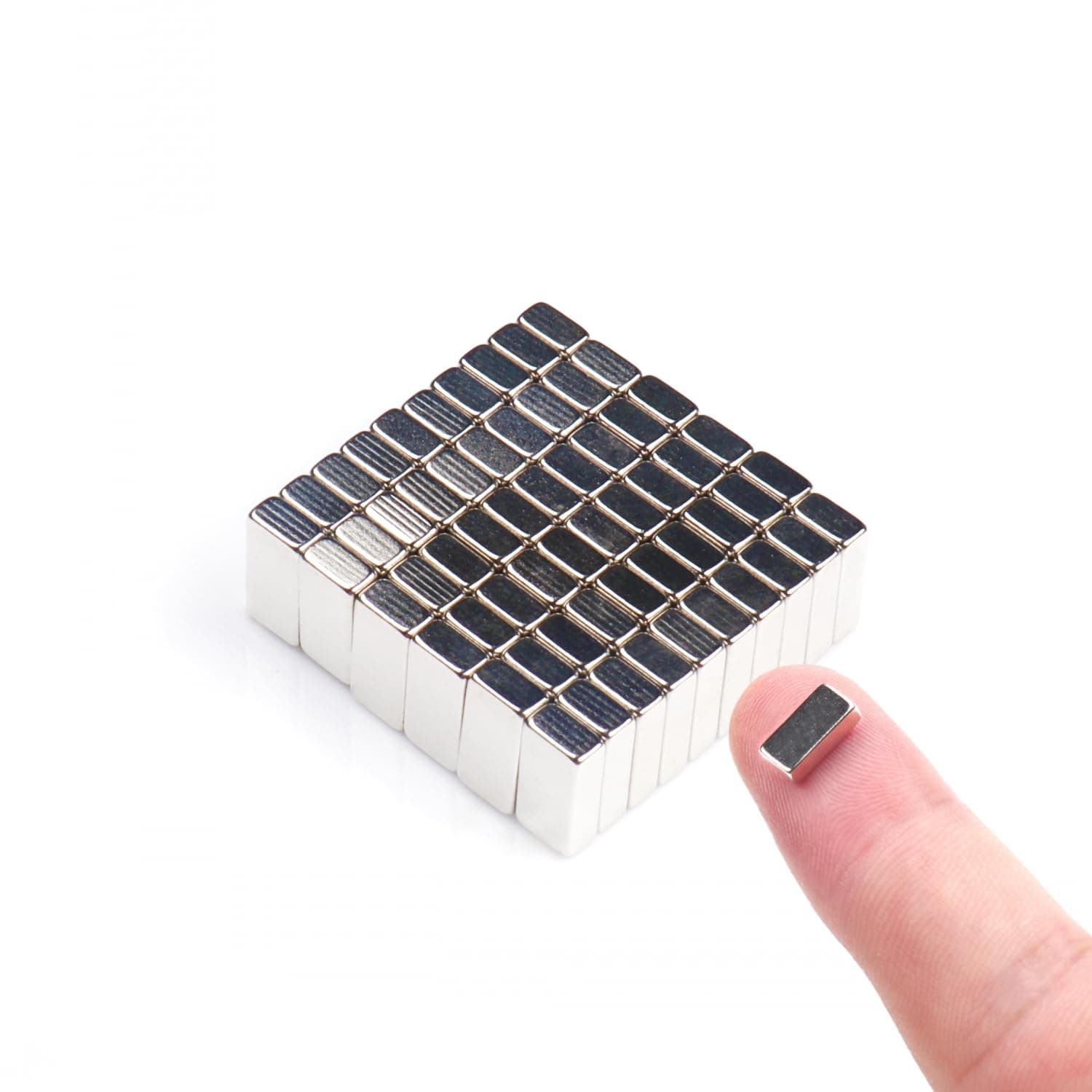Magnetic 20x5x2mm 60-Piece Rectangular Magnets Ideal for refrigerators, Handicraft Projects,Office Magnets