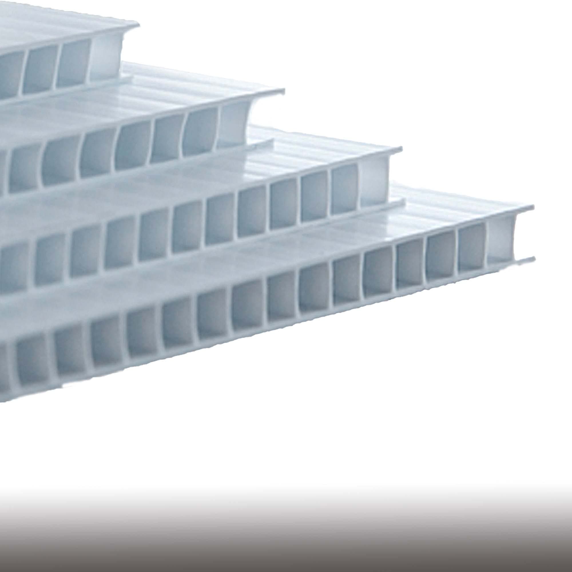 2 Corrugated Plastic 8" x 12" 4mm White Blank Sign Sheets Coroplast Intepro