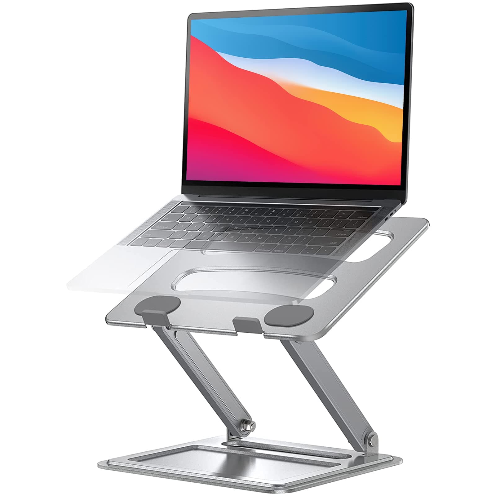 LORYERGO Adjustable Laptop Stand, Portable for 17.3inch Laptops, Holds Up to 17.6lbs, Ergonomic Posture & Heat Dissipation