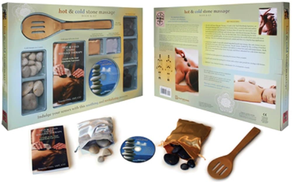 Hot & Cold Stone Massage Book & Kit with CD