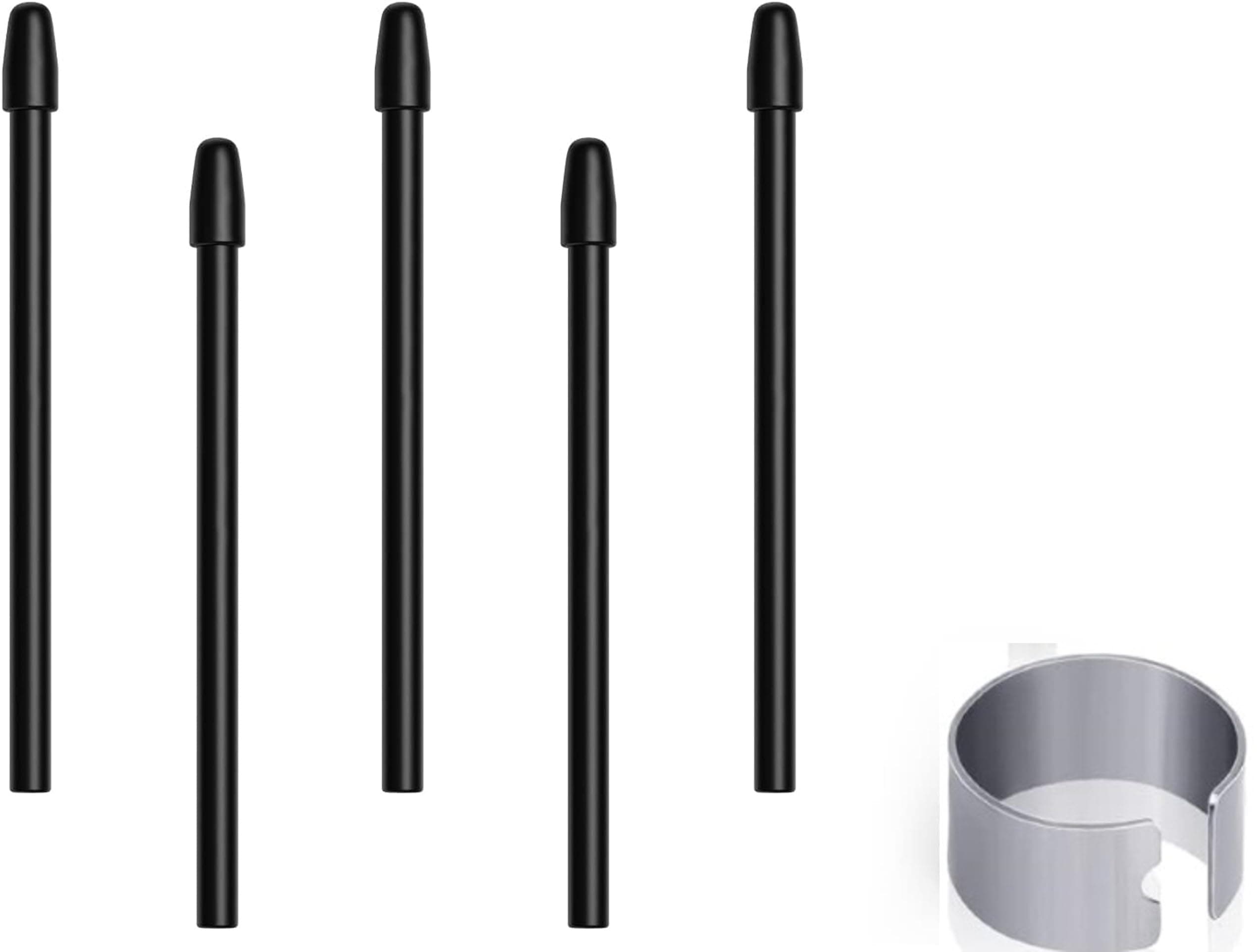 (5 Pack) OEM Soft Nibs,Tips Replacement for STAEDTLER Noris Digital Jumbo/Noris Digital Classic EMR Stylus Pens Tips (Black)