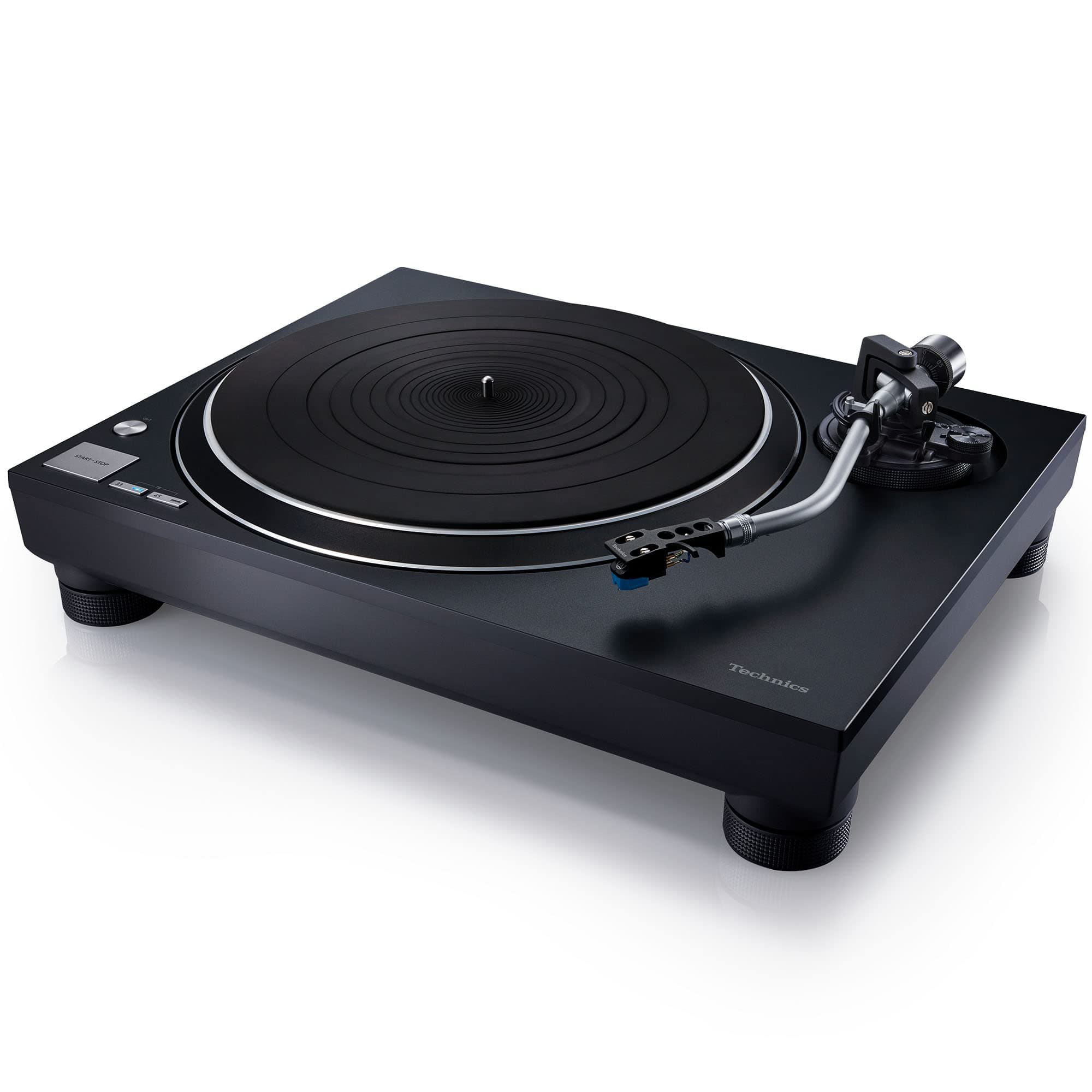 Turntable, Premium Class HiFi Record Player with Coreless Direct, Stable Playback, Audiophile-Grade Cartridge and Auto-Lift Tonearm, Dustcover Included – SL-100C, Black (SL-100C-K)