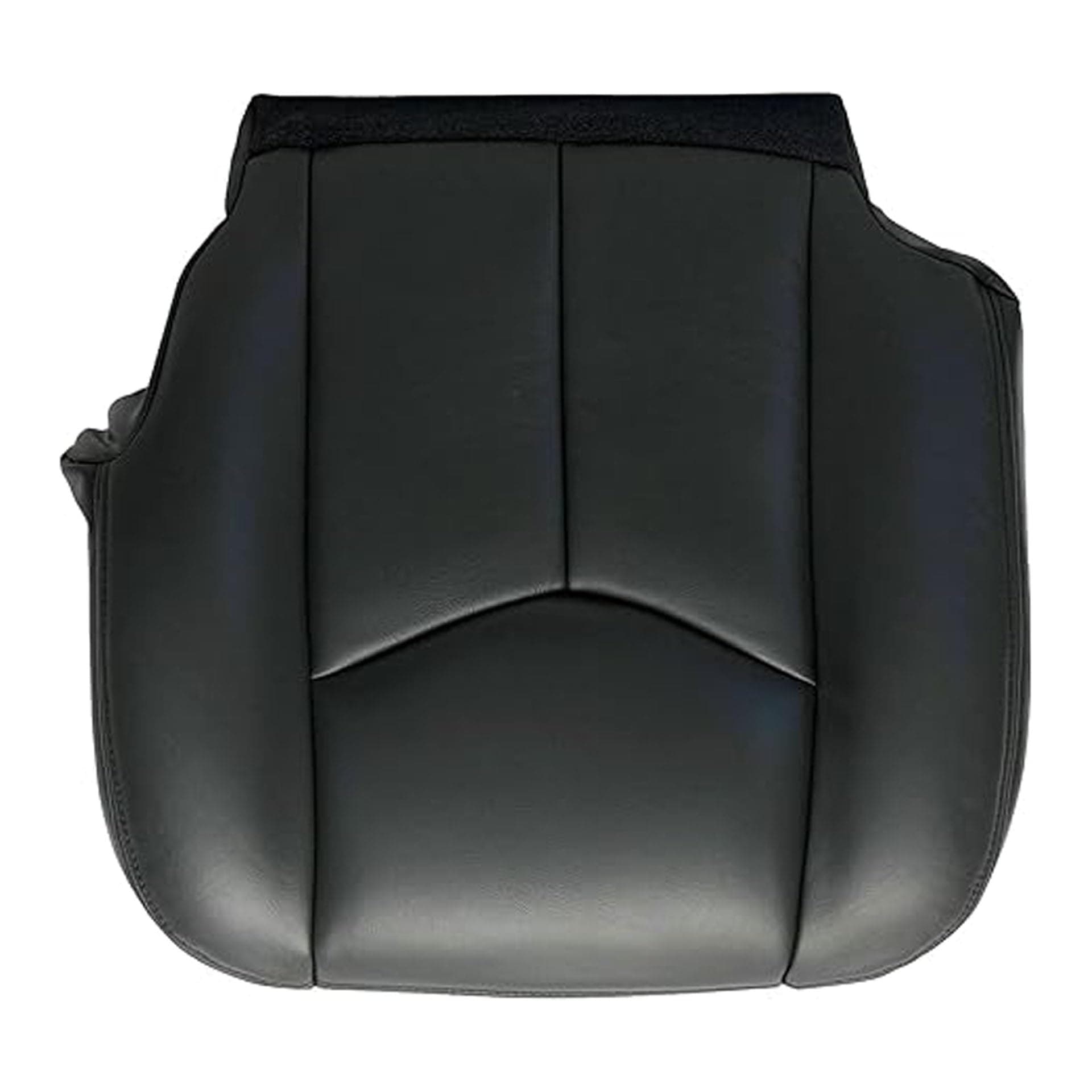 GXARTS Driver Side Bottom Lower Replacement Leather Seat Cover 692 or 69i Dark Gray Compatible with Chevy Silverado Avalanche Tahoe Suburban GMC Sierra Yukon XL 2003 2004 2005 2006